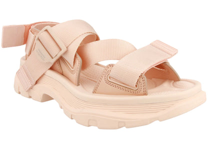 alexander mcqueen tread-sole sandals pink (women's)
