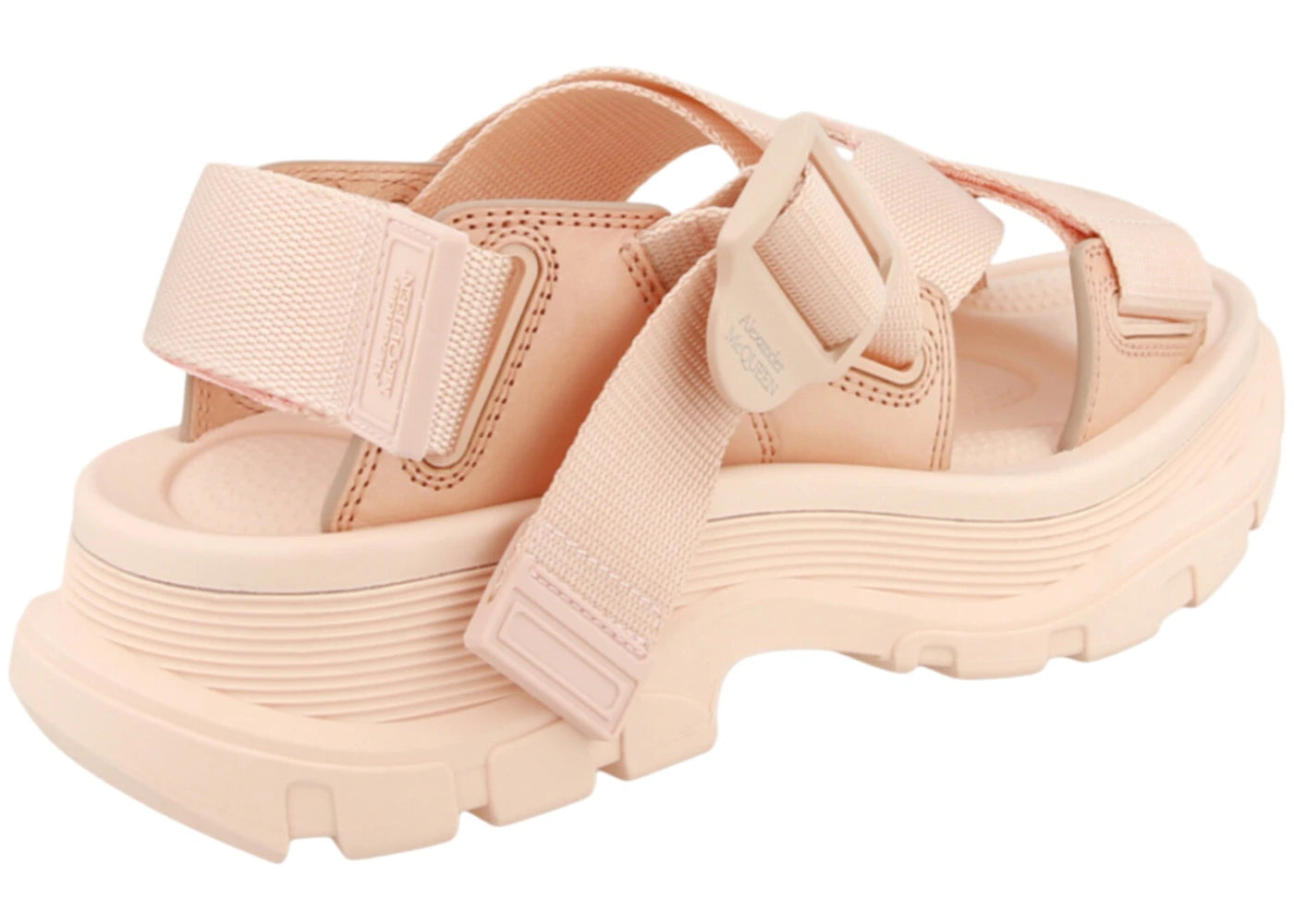 alexander mcqueen tread-sole sandals pink (women's)