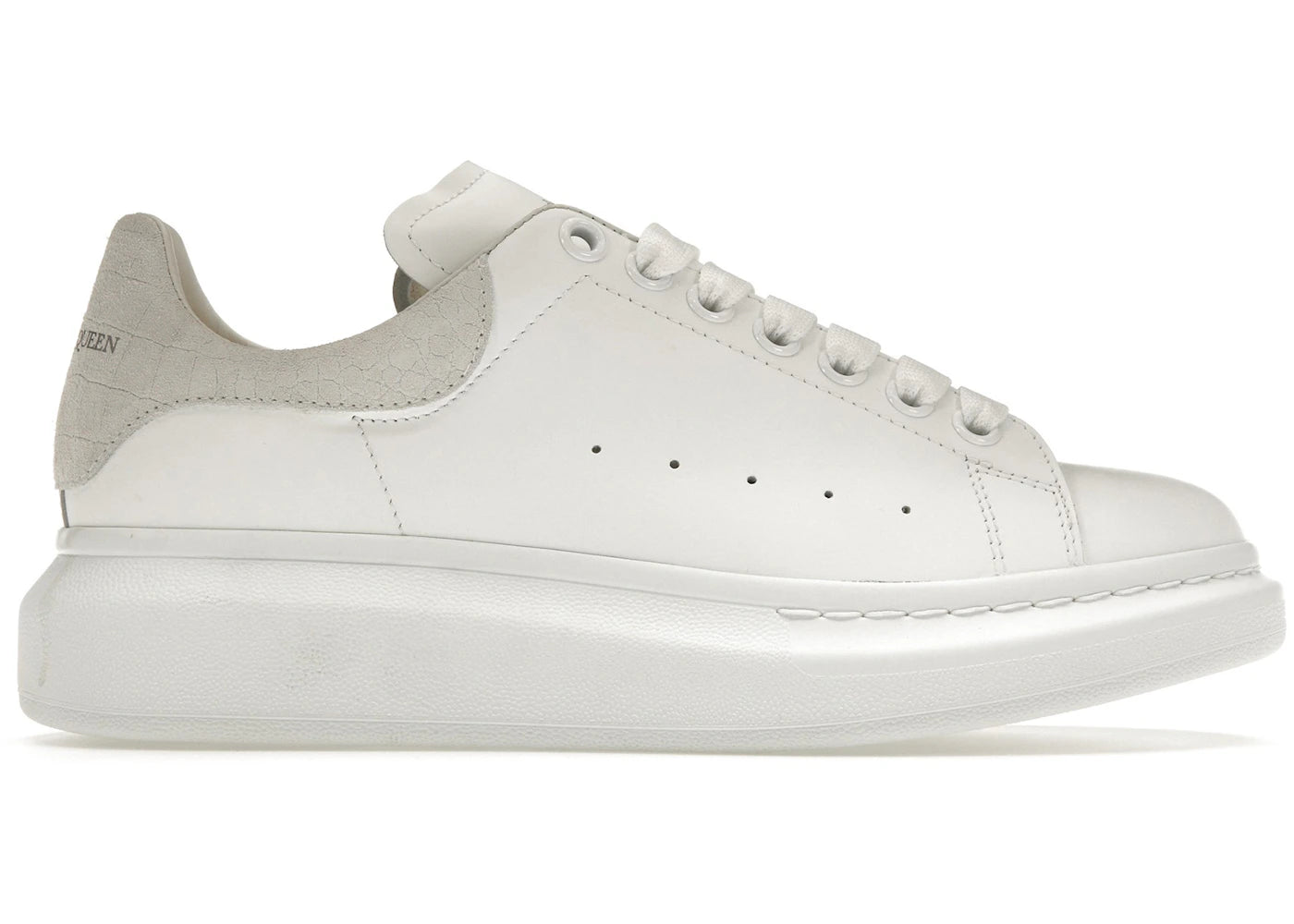 Alexander Mcqueen White Croc