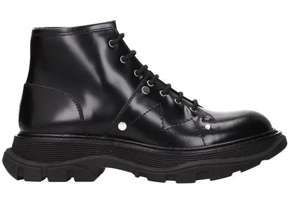 Alexander Mcqueen Leather Ankle Boot Black (Women'S)