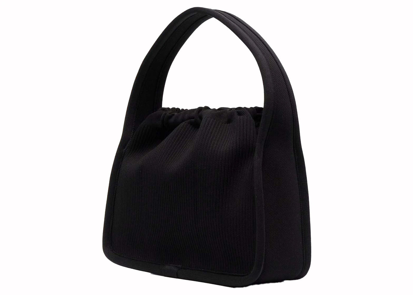 Alexander Wang Small Ryan Bag In Rib Knit Black