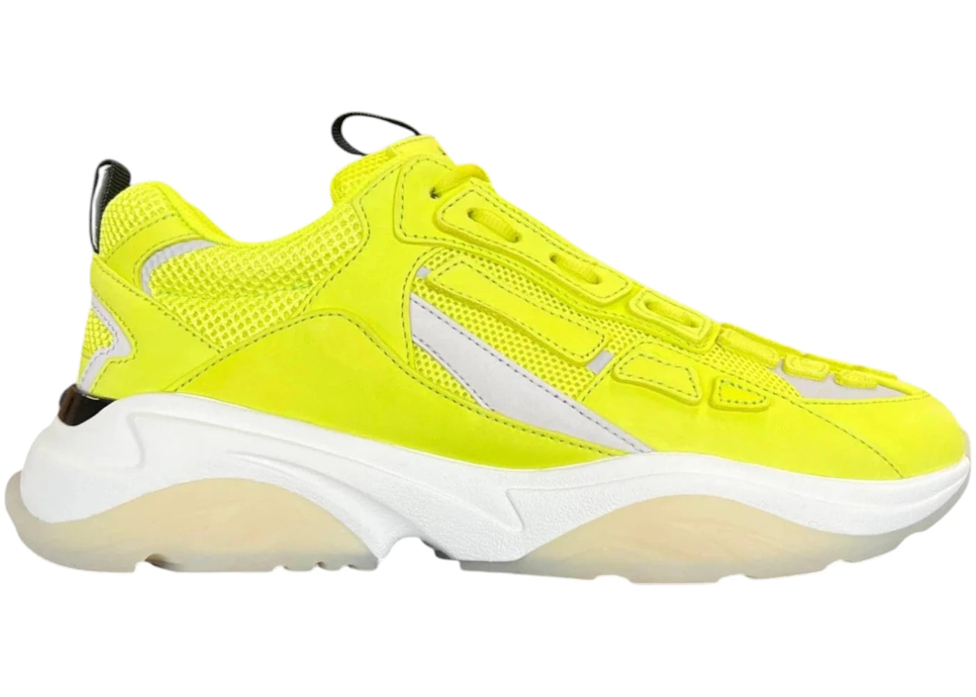 Amiri Bone Runner Reflective White Neon Yellow