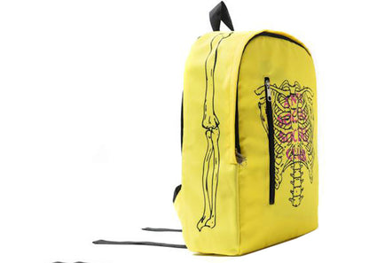 anti social social club broken backpack yellow 