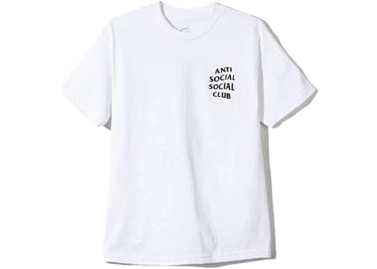 anti social social club logo tee white