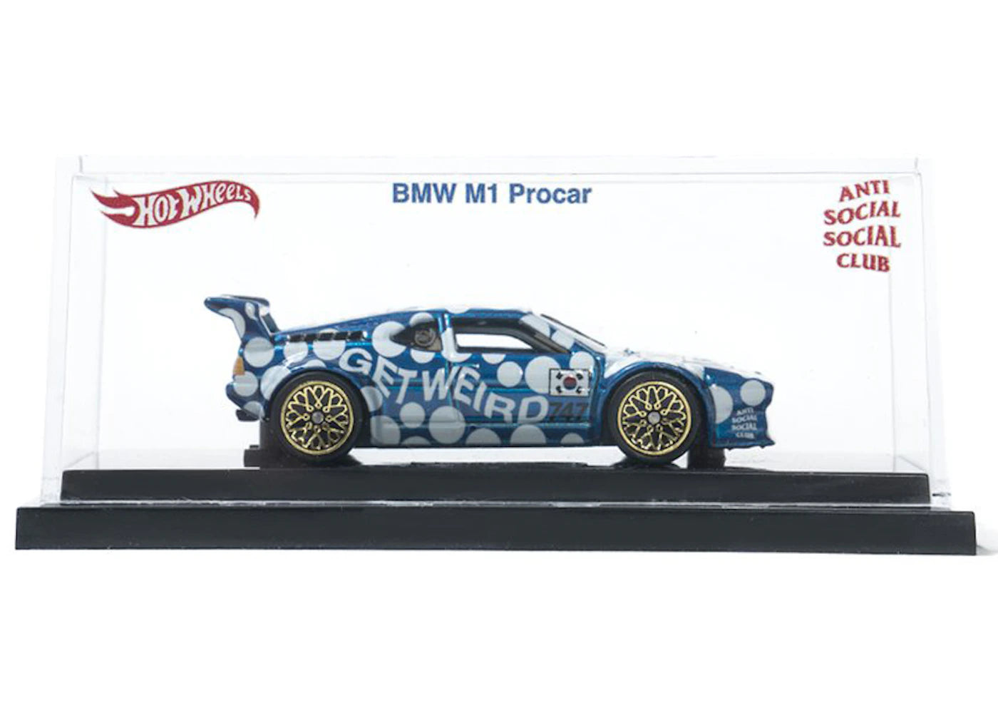 Anti Social Social Club X Hot Wheels Bmw M1 Car