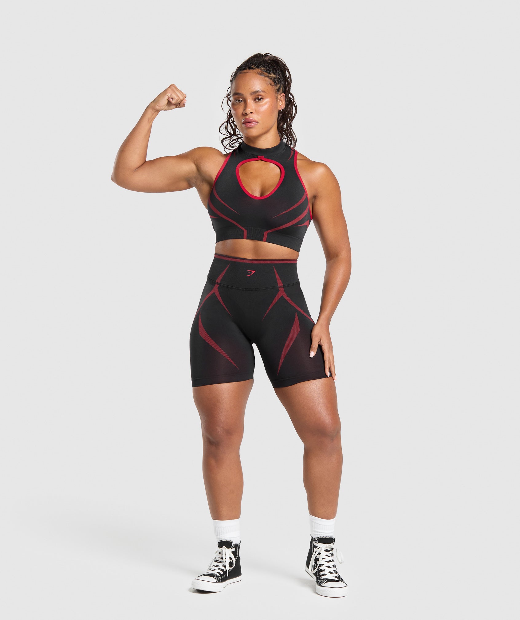 Women's Gymshark Apex Lift Seamless Crop Top Black