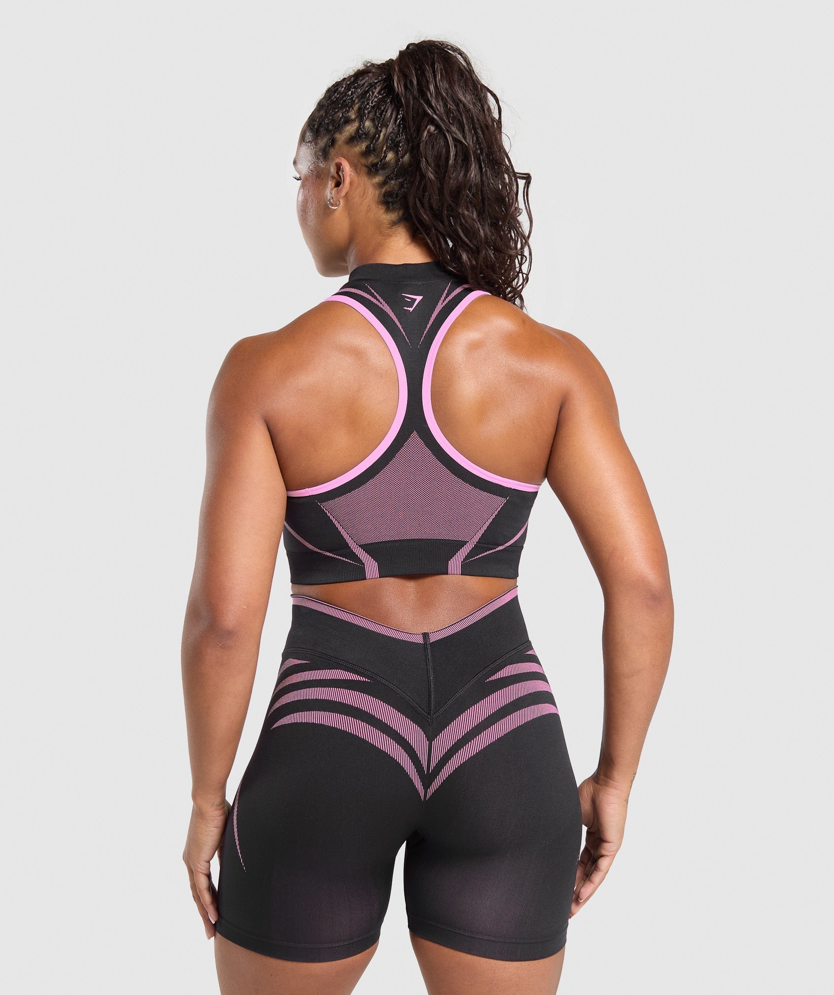 Women's Gymshark Apex Lift Seamless Crop Top Darkest Purple