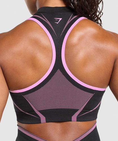 Women's Gymshark Apex Lift Seamless Crop Top Darkest Purple