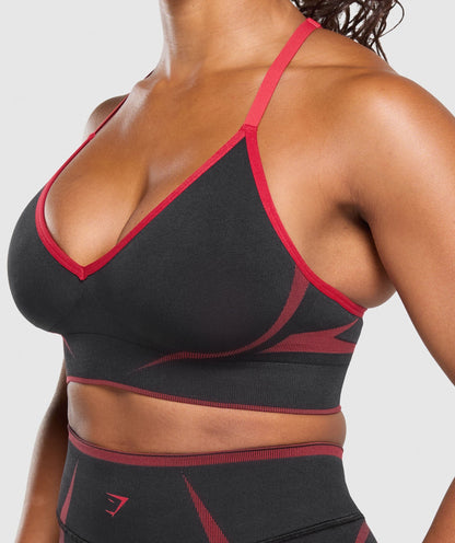 Women's Gymshark Apex Lift  Seamless Sports Bra Black