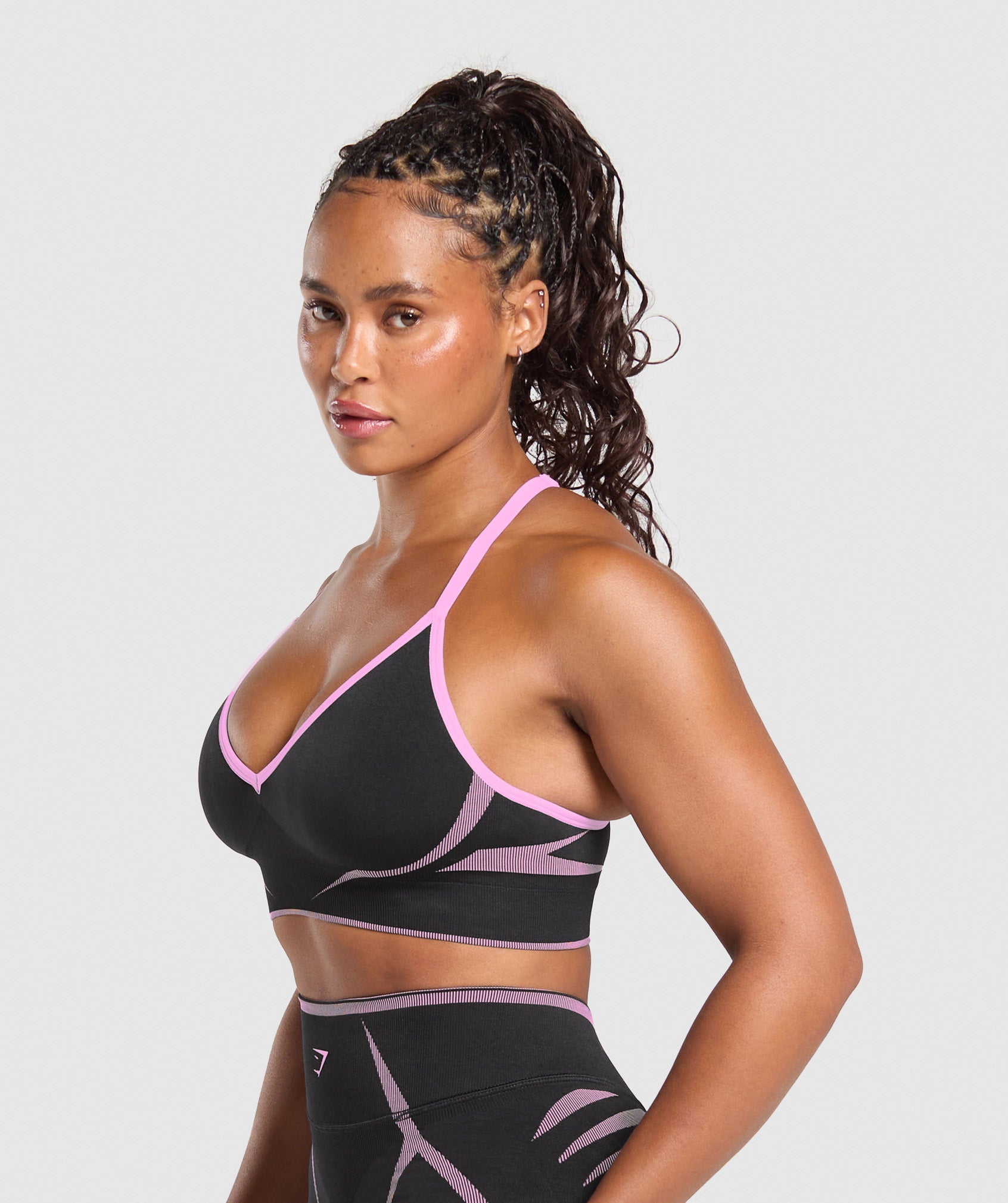 Women's Gymshark Apex Lift  Seamless Sports Bra Darkest Purple