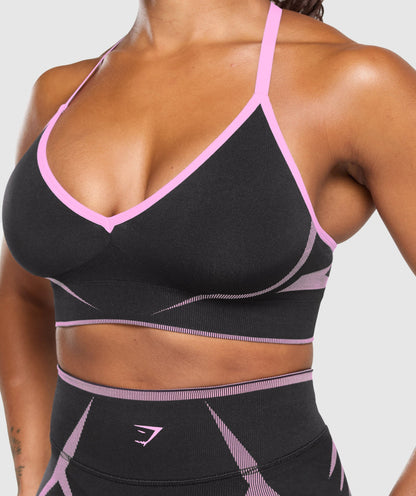 Women's Gymshark Apex Lift  Seamless Sports Bra Darkest Purple