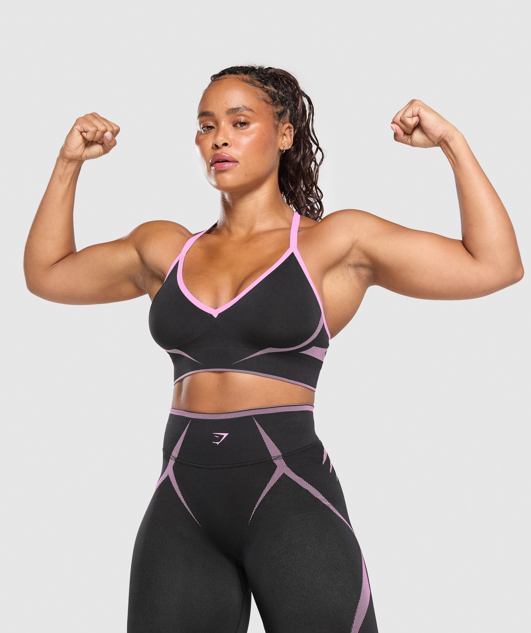 Women's Gymshark Apex Lift  Seamless Sports Bra Darkest Purple