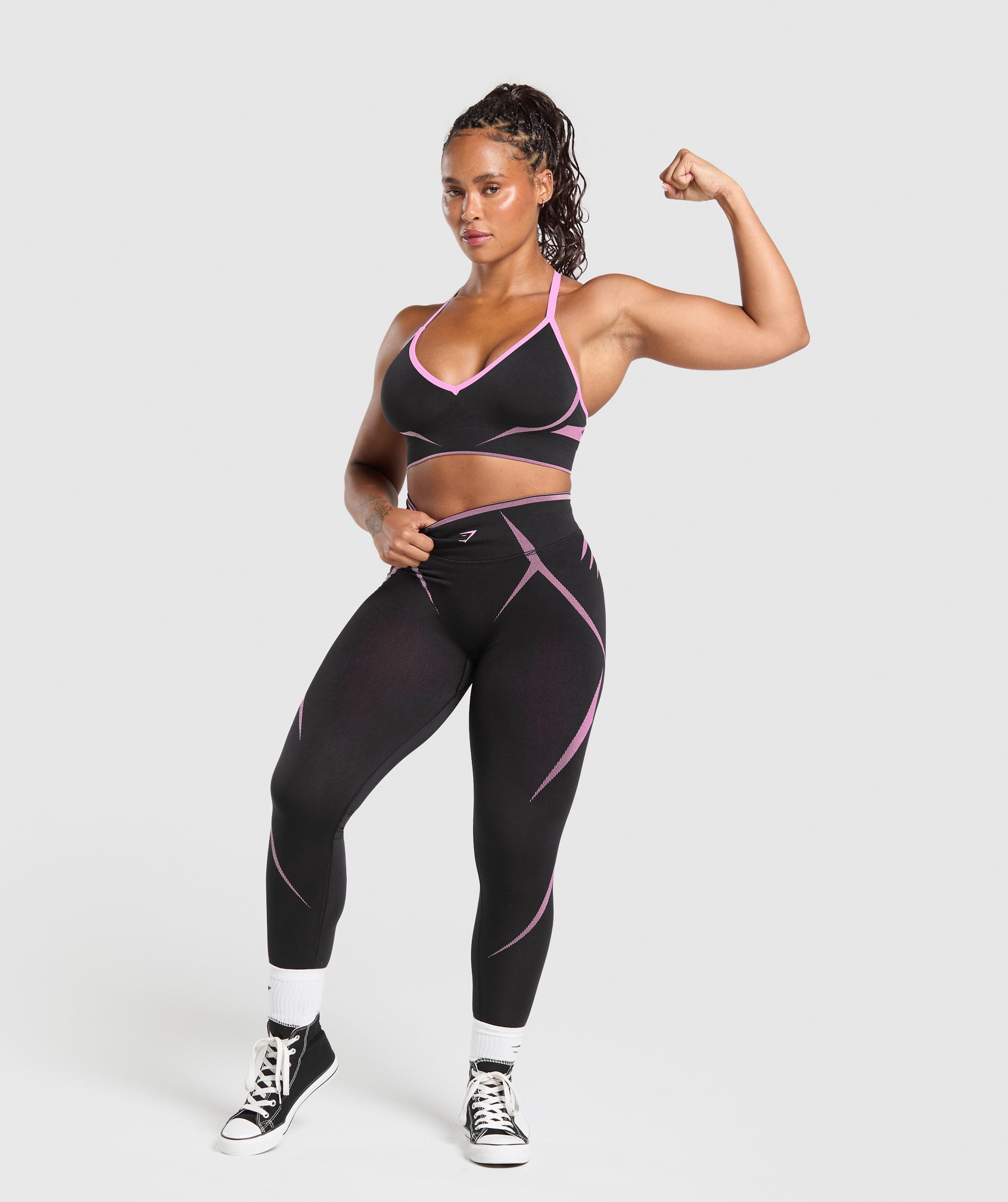 Women's Gymshark Apex Lift  Seamless Sports Bra Darkest Purple
