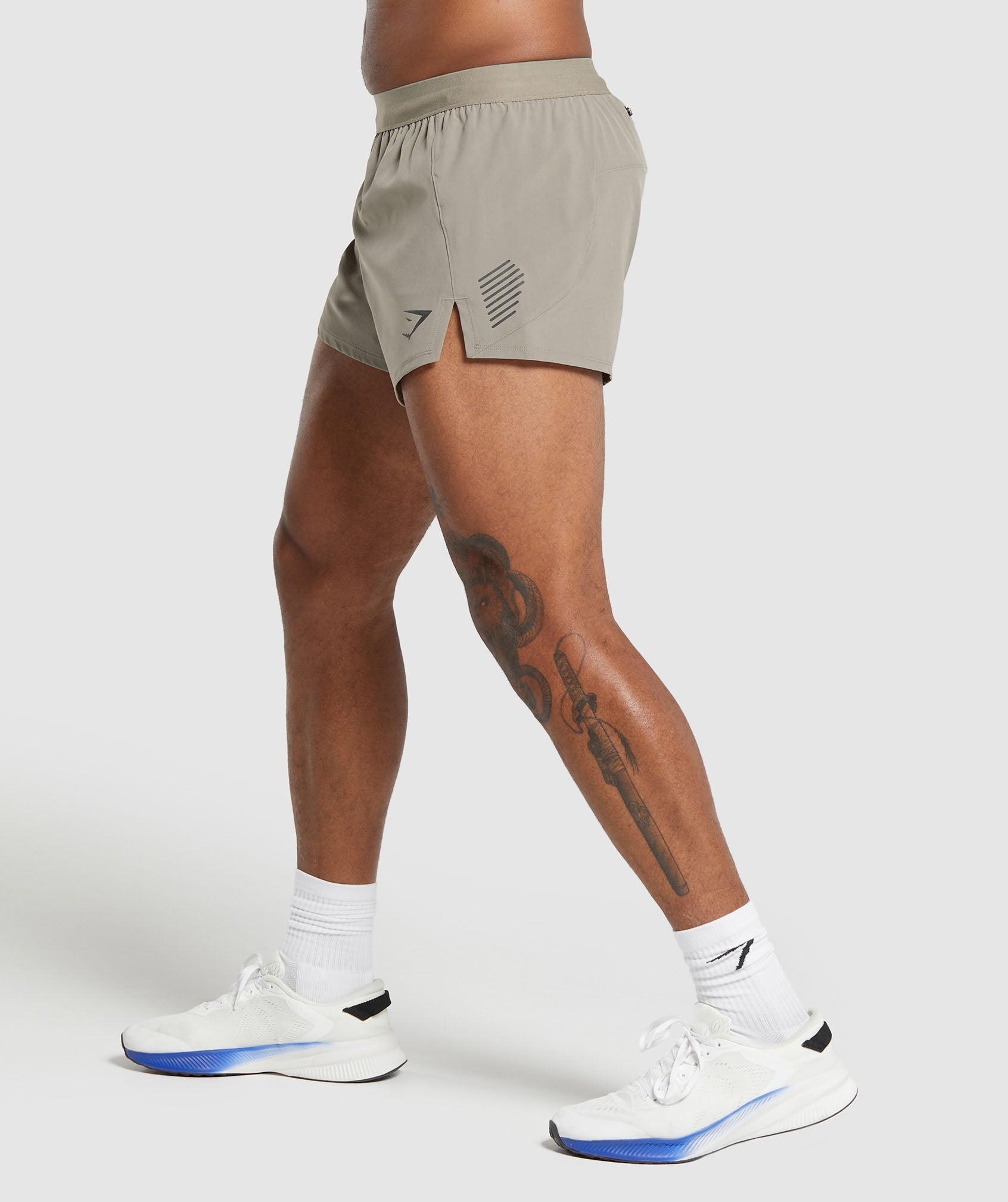 Gymshark Apex Run 5" Shorts Linen Brown