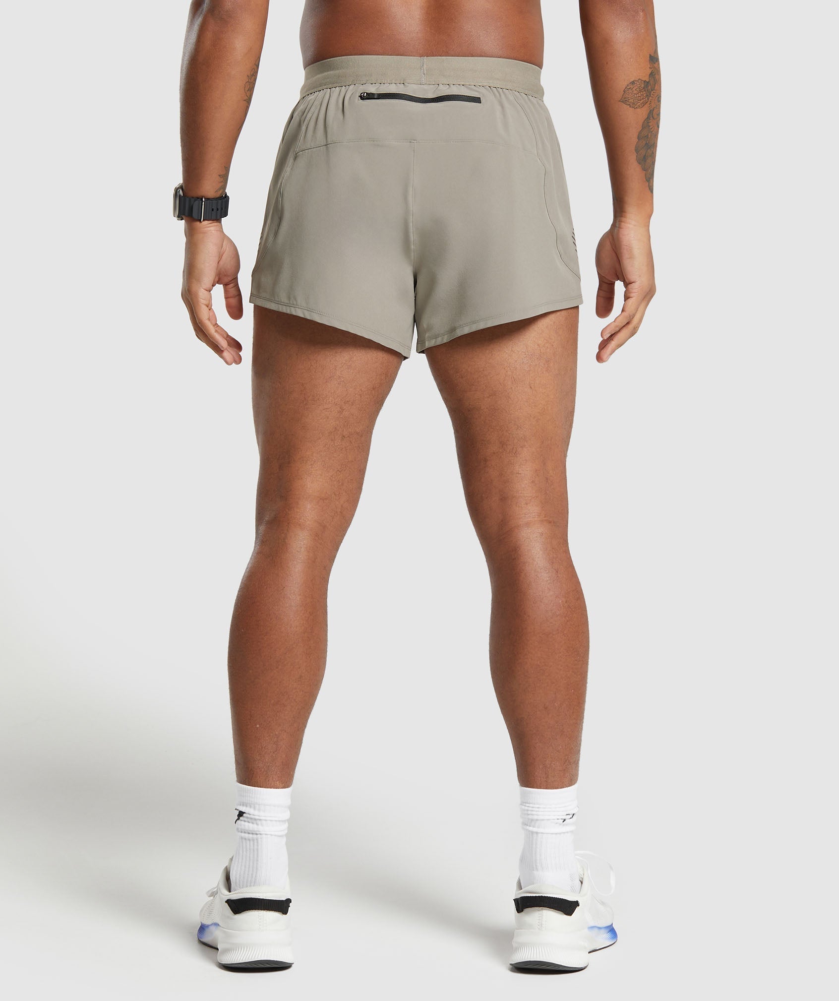 Gymshark Apex Run 5" Shorts Linen Brown