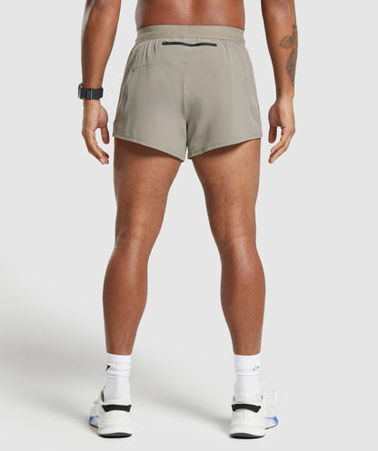 Gymshark Apex Run 5" Shorts Linen Brown