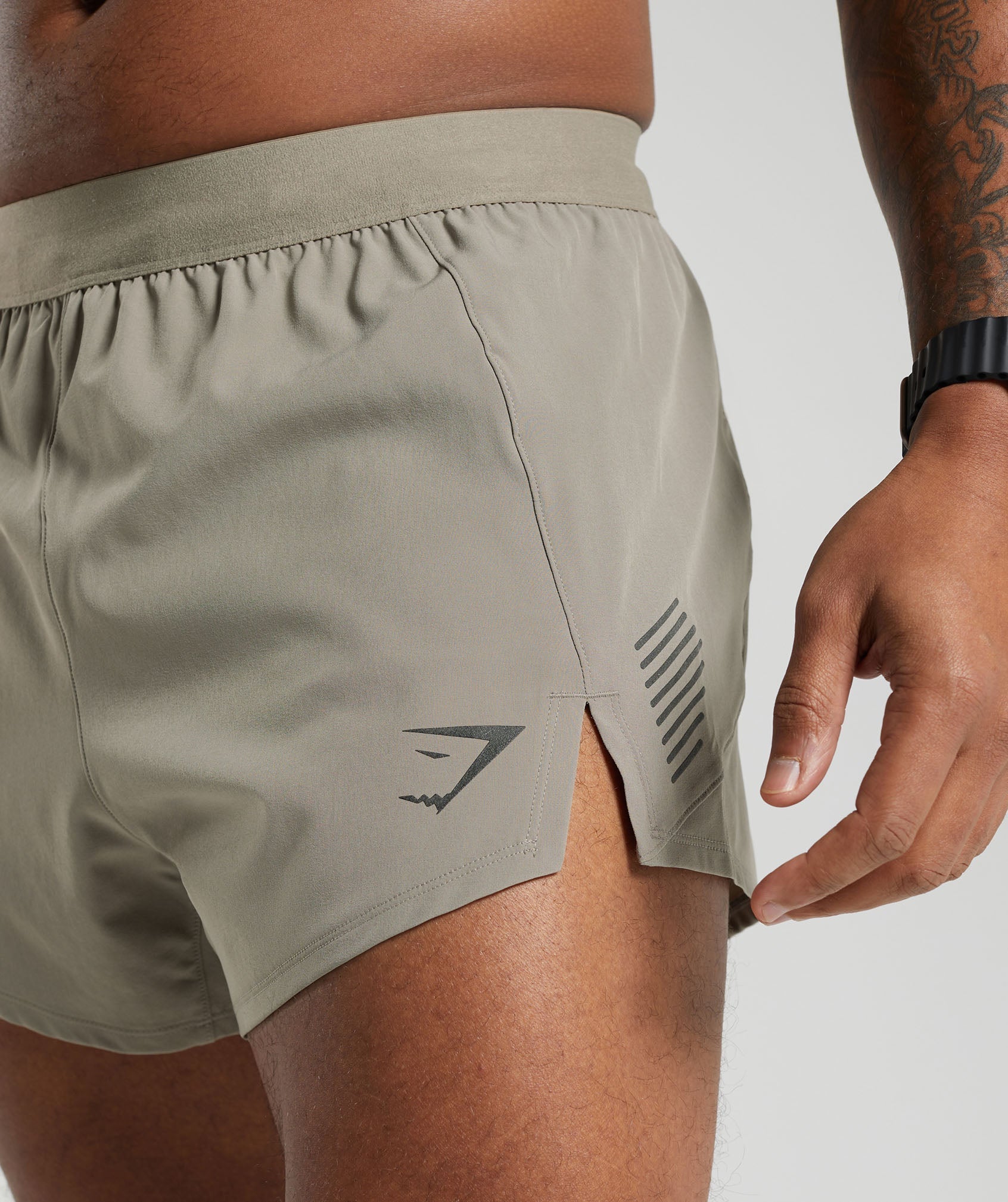 Gymshark Apex Run 5" Shorts Linen Brown