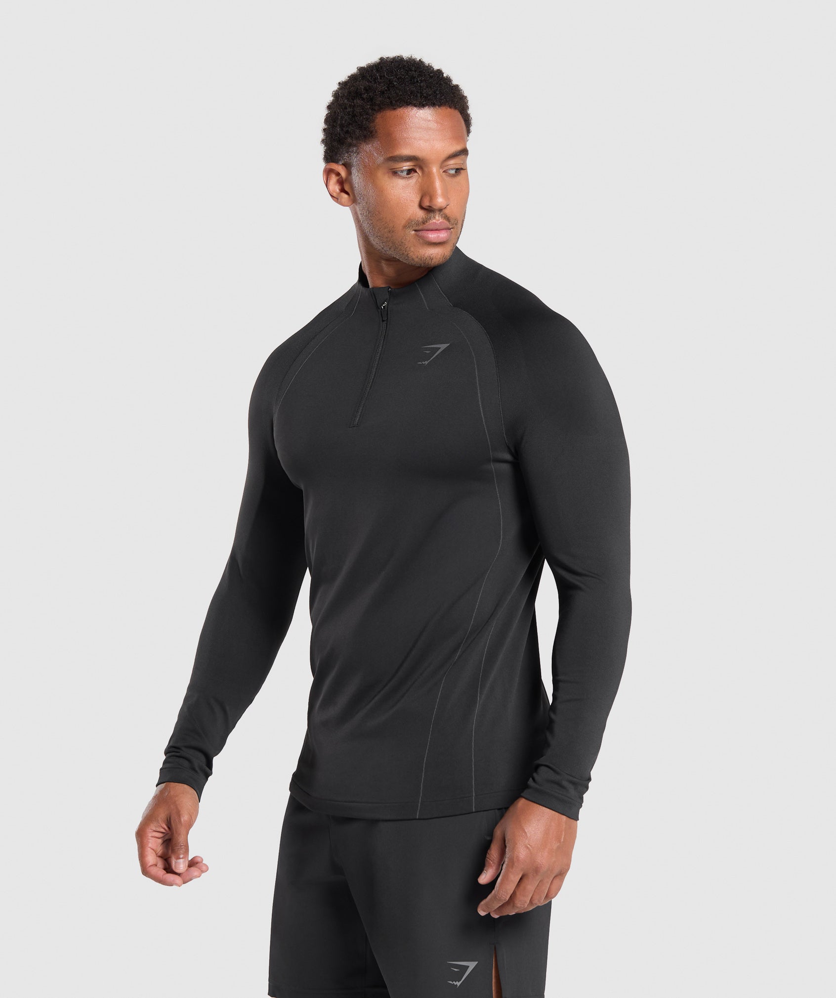 Gymshark Apex Seamless 1/4 Zip Black