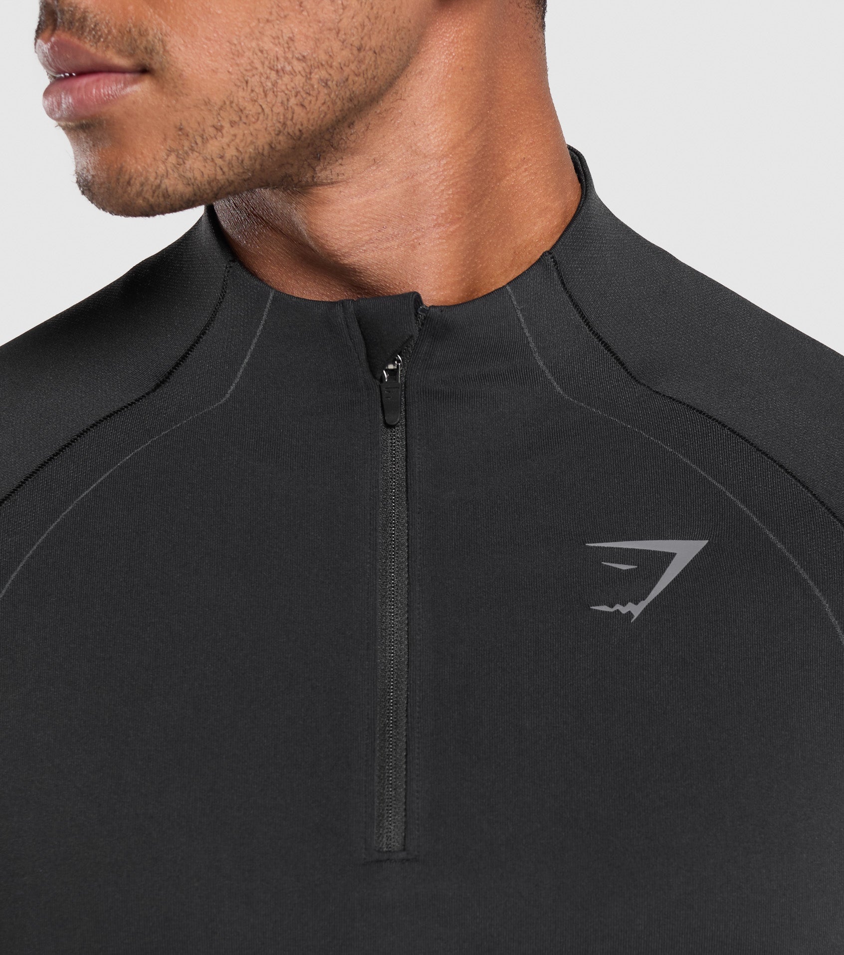 Gymshark Apex Seamless 1/4 Zip Black