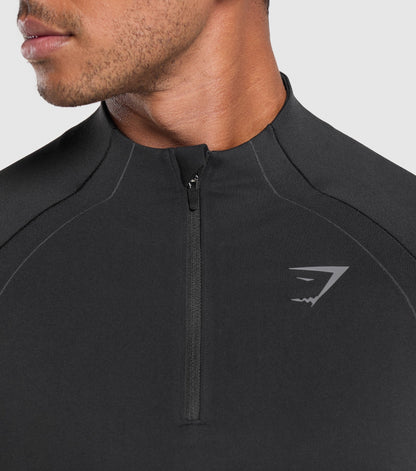 Gymshark Apex Seamless 1/4 Zip Black