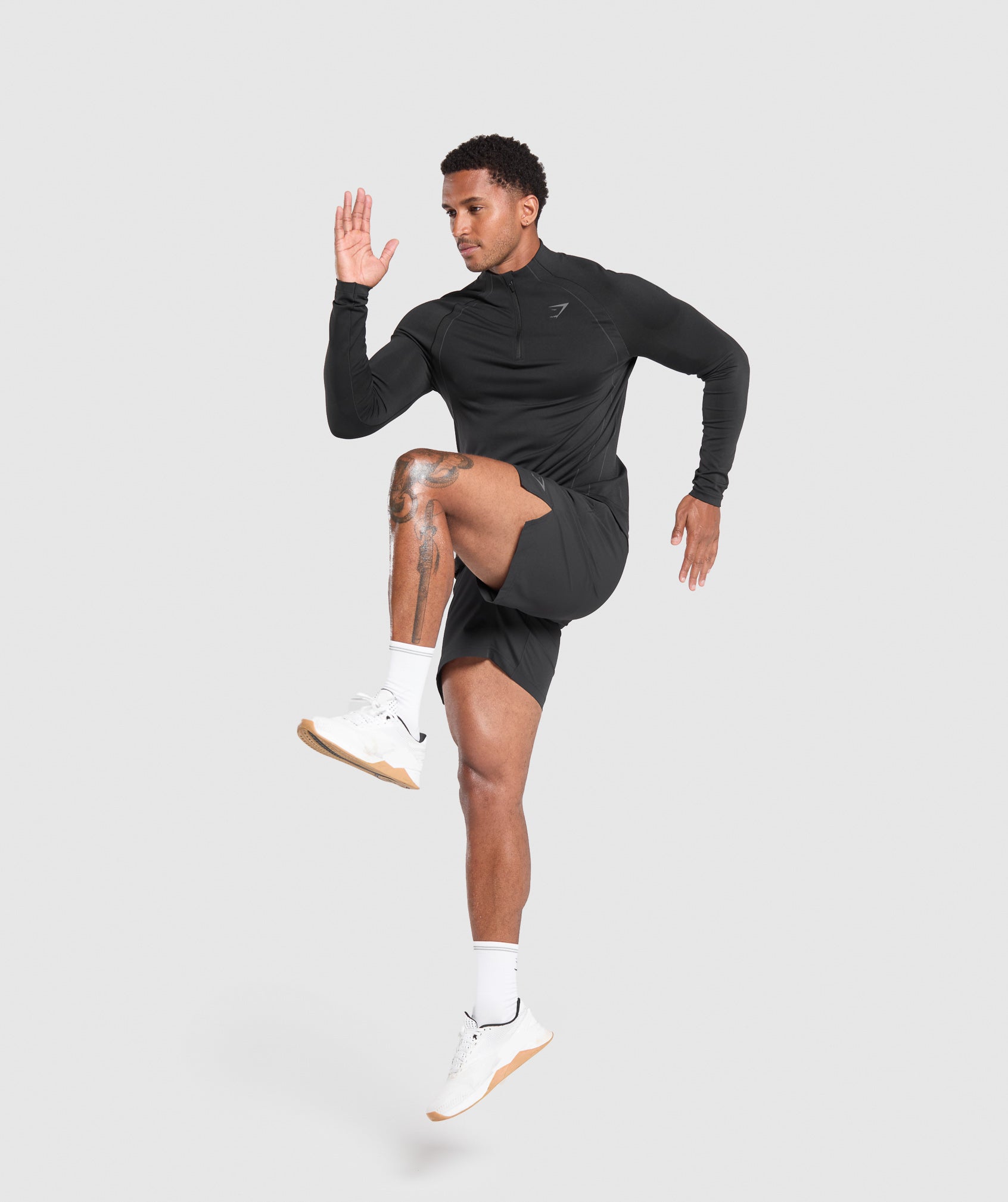 Gymshark Apex Seamless 1/4 Zip Black