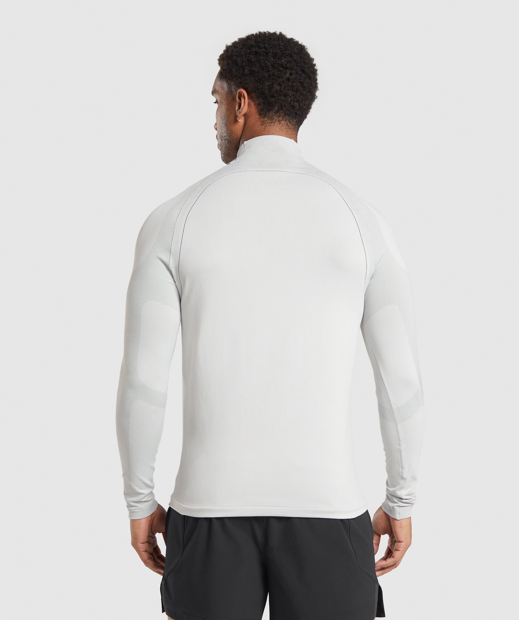 Gymshark Apex Seamless 1/4 Zip Light Grey