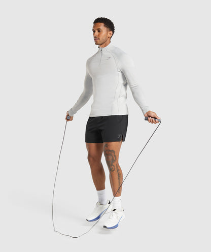 Gymshark Apex Seamless 1/4 Zip Light Grey
