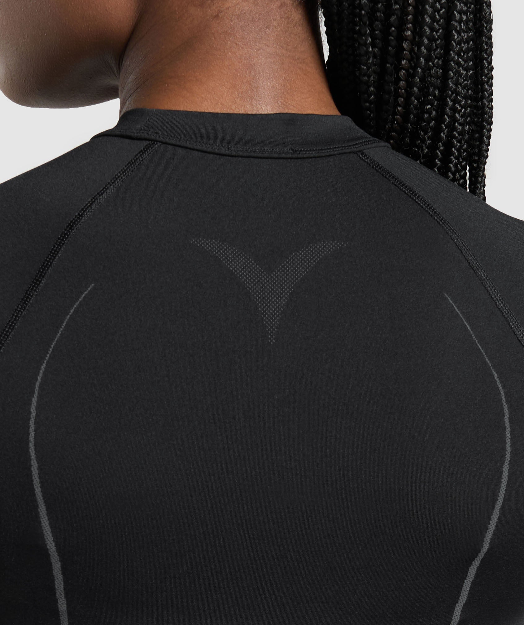 Women's Gymshark Apex Seamless Midi T-Shirt Black