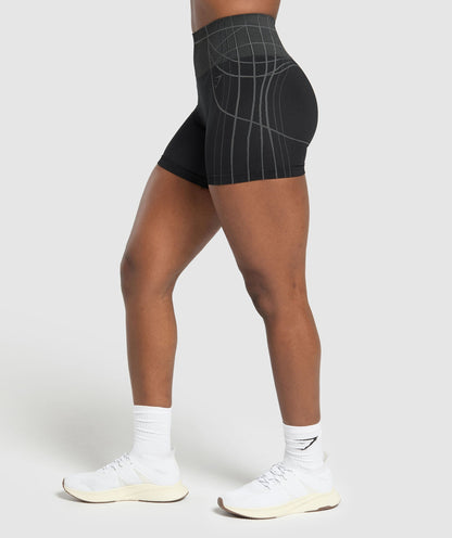 Women's Gymshark Apex Seamless Shorts Black