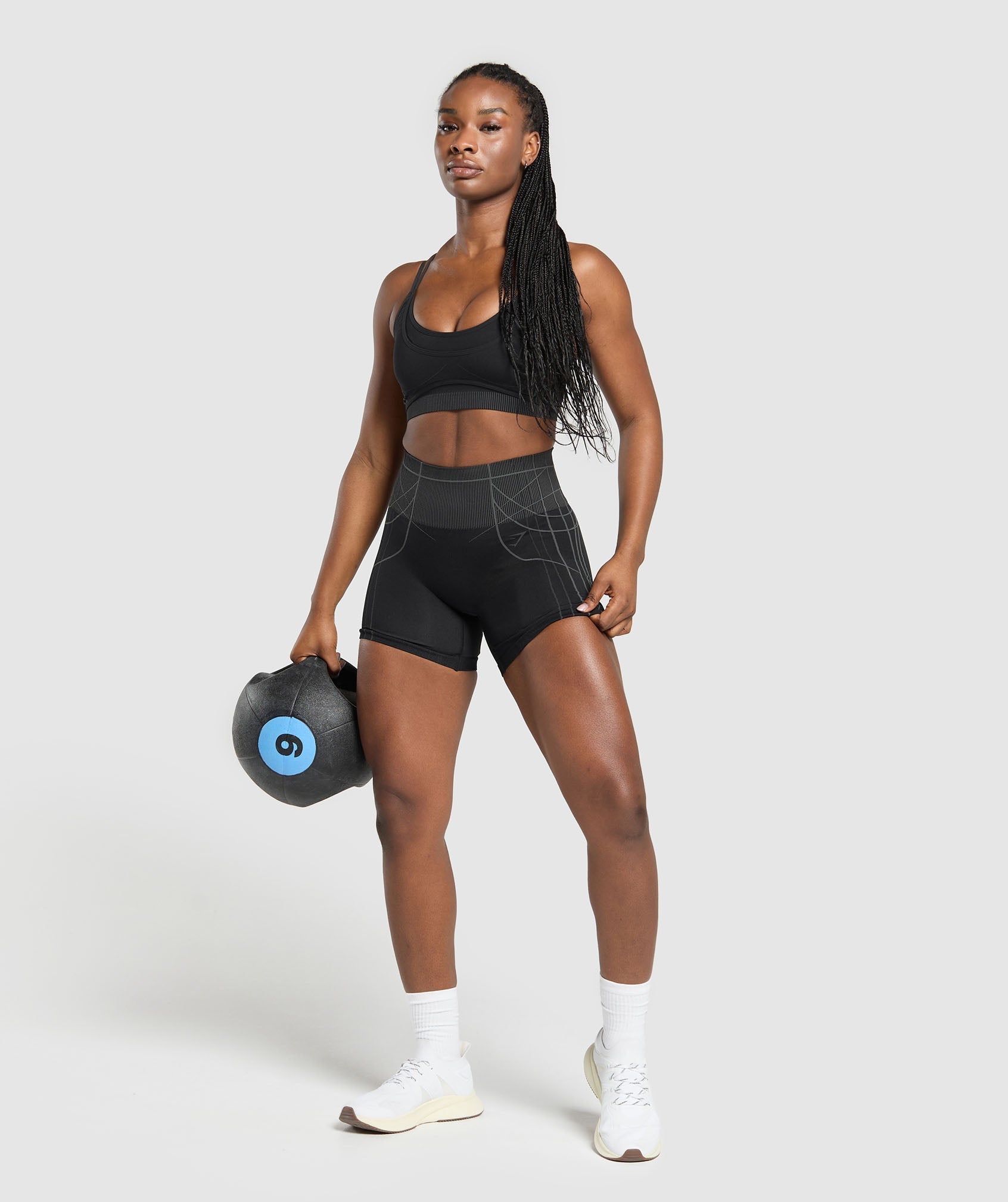Women's Gymshark Apex Seamless Shorts Black