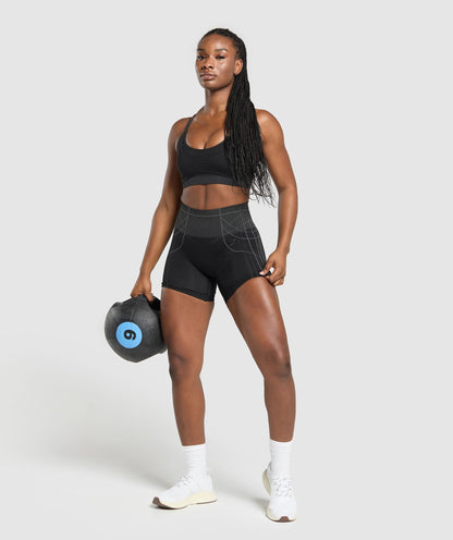 Women's Gymshark Apex Seamless Shorts Black