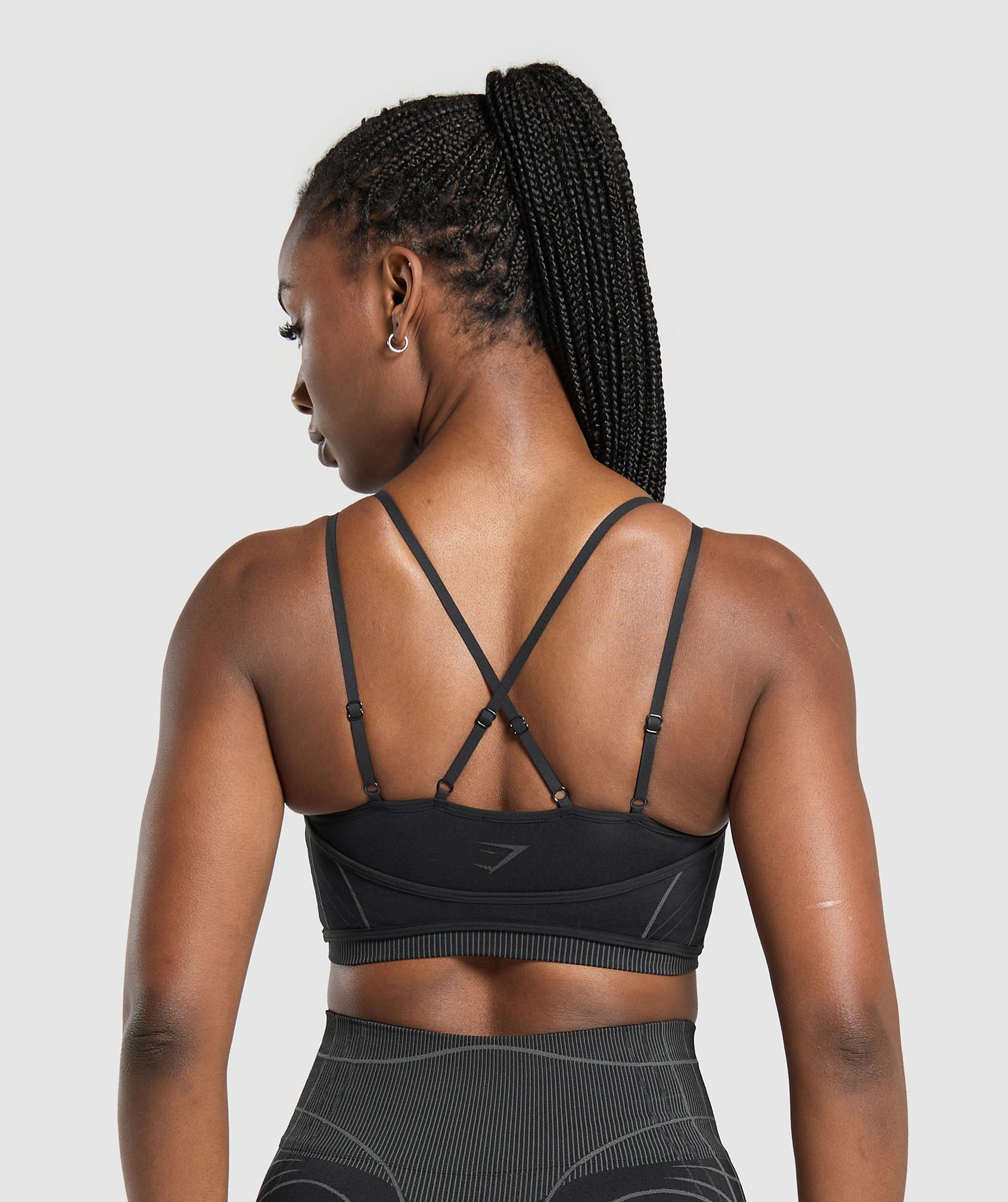 Women's Gymshark Apex Seamless Strappy Sports Bra Black