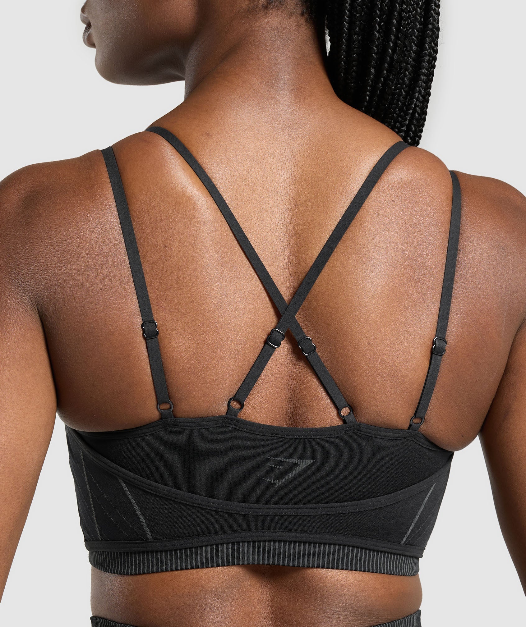 Women's Gymshark Apex Seamless Strappy Sports Bra Black