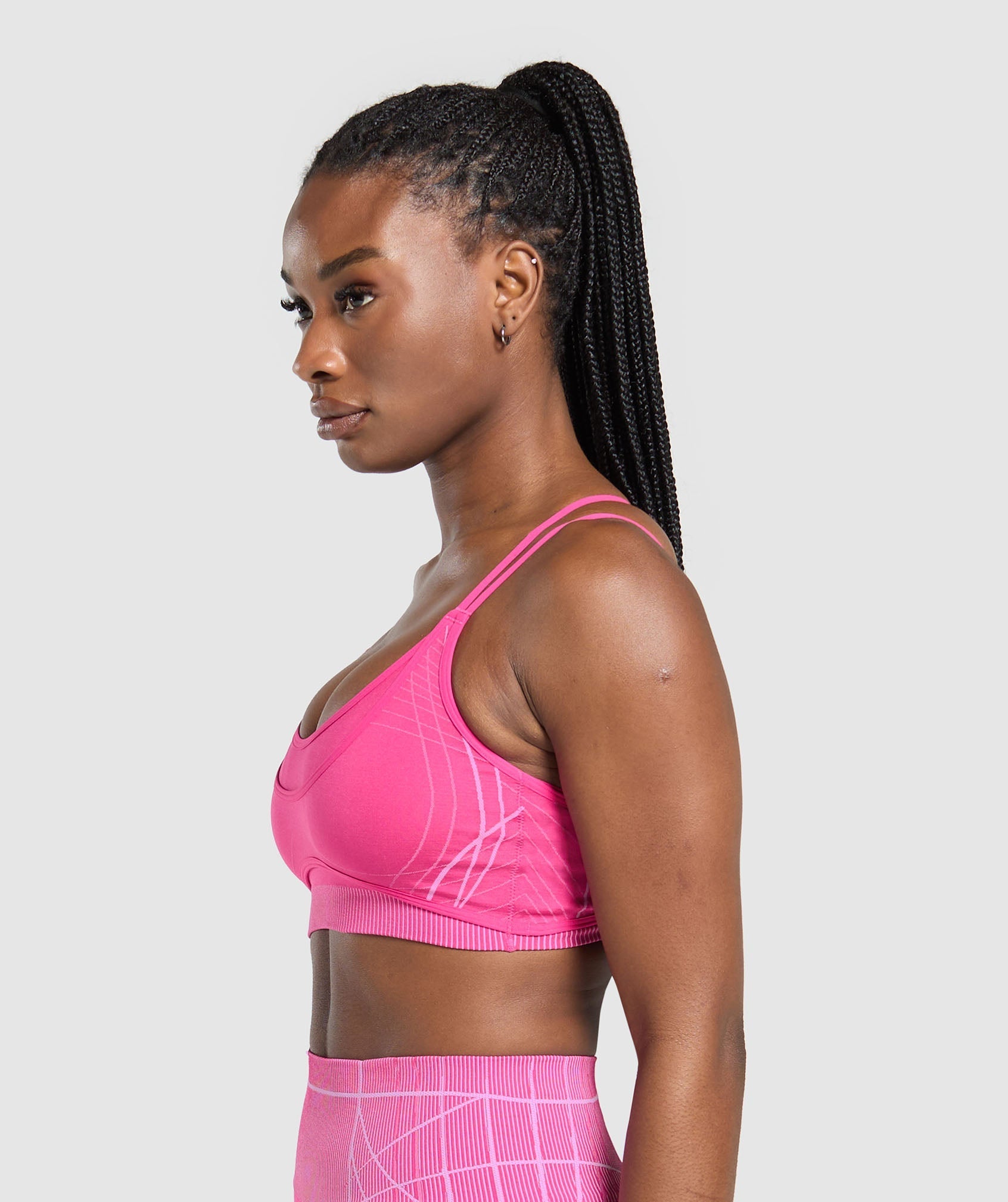Women's Gymshark Apex Seamless Strappy Sports Bra Valley Pink