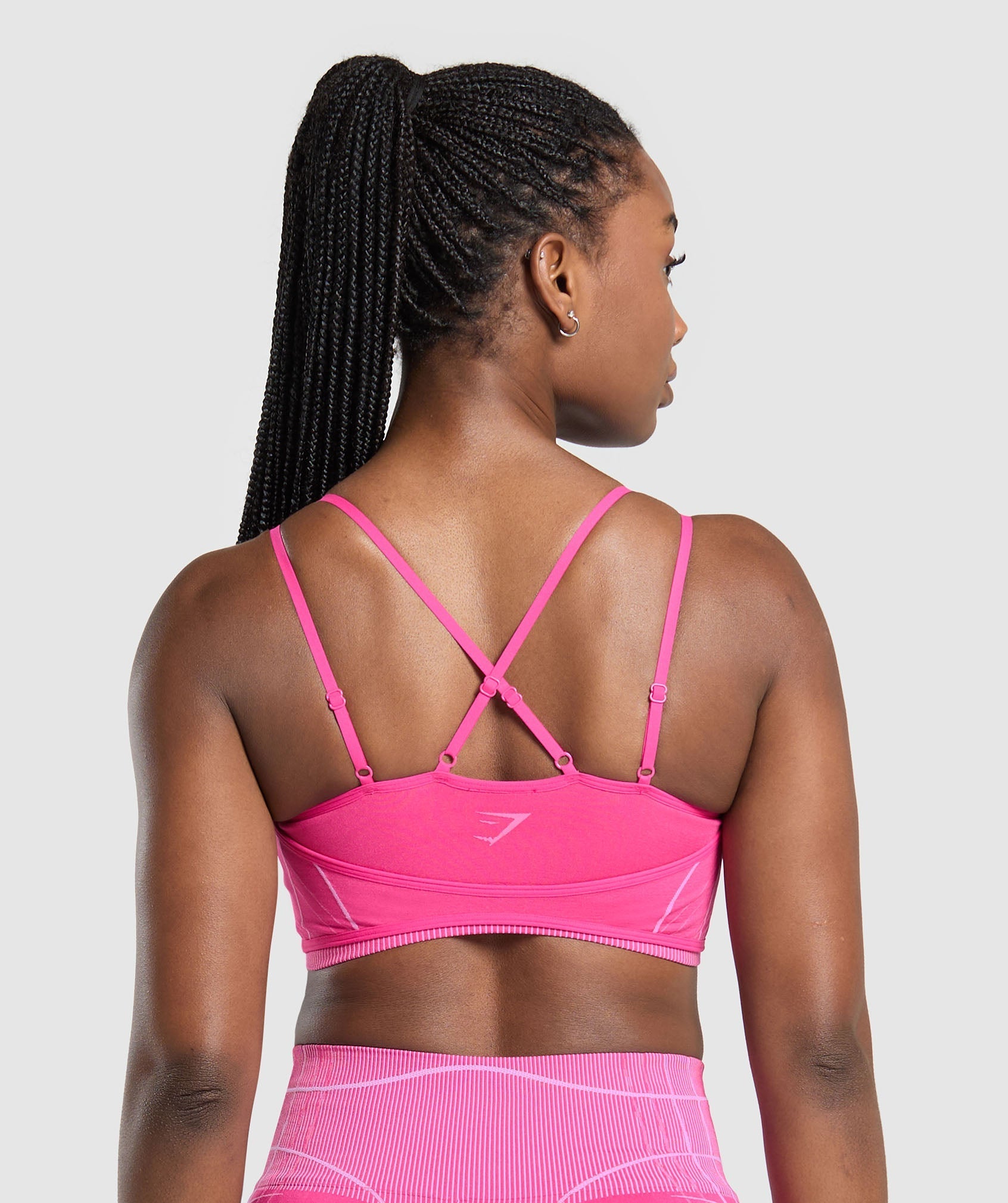 Women's Gymshark Apex Seamless Strappy Sports Bra Valley Pink