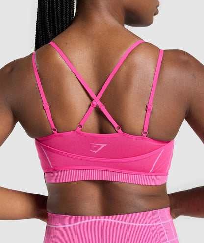 Women's Gymshark Apex Seamless Strappy Sports Bra Valley Pink