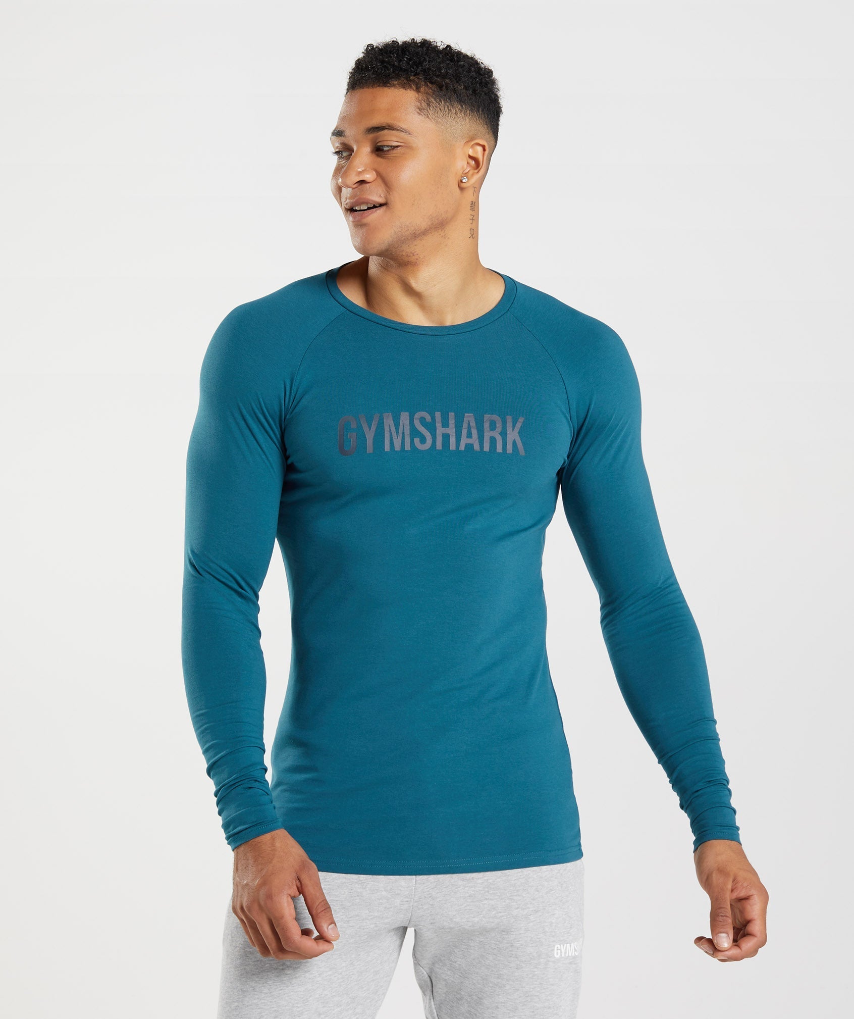 Gymshark Apollo Long Sleeve T-Shirt Atlantic Blue