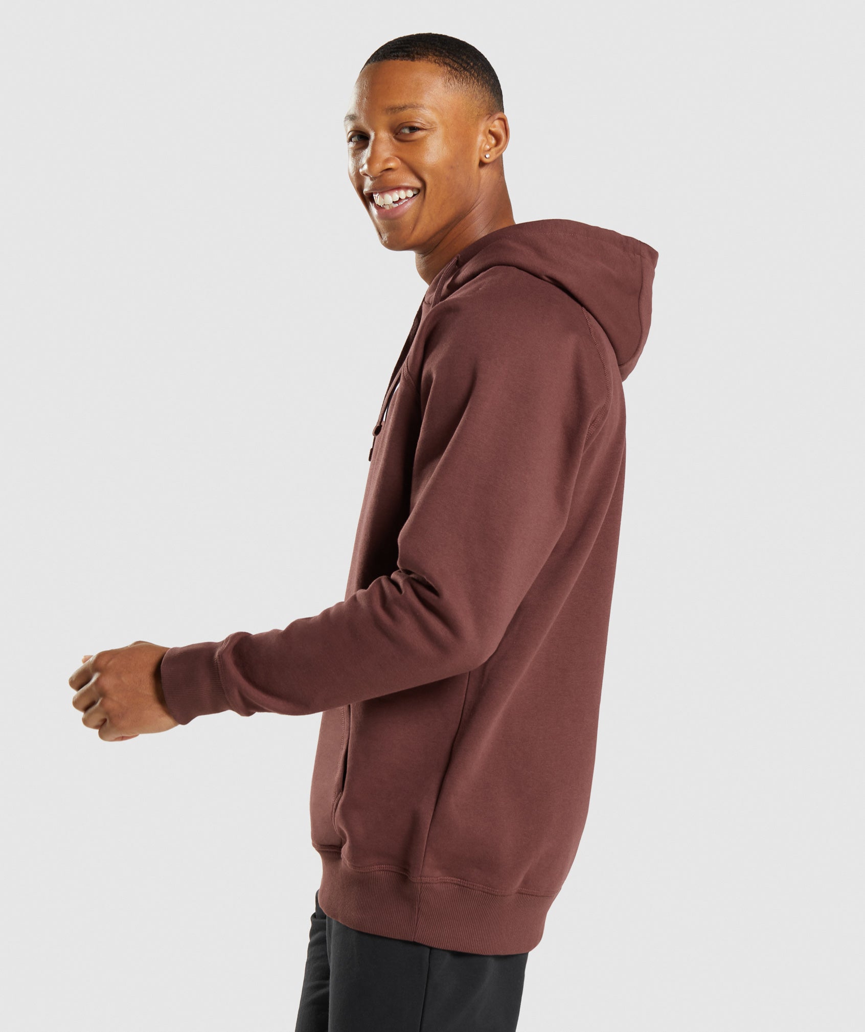 Gymshark Apollo Hoodie Cherry Brown