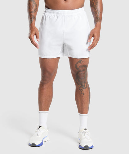 Gymshark Arrival 5" Shorts White