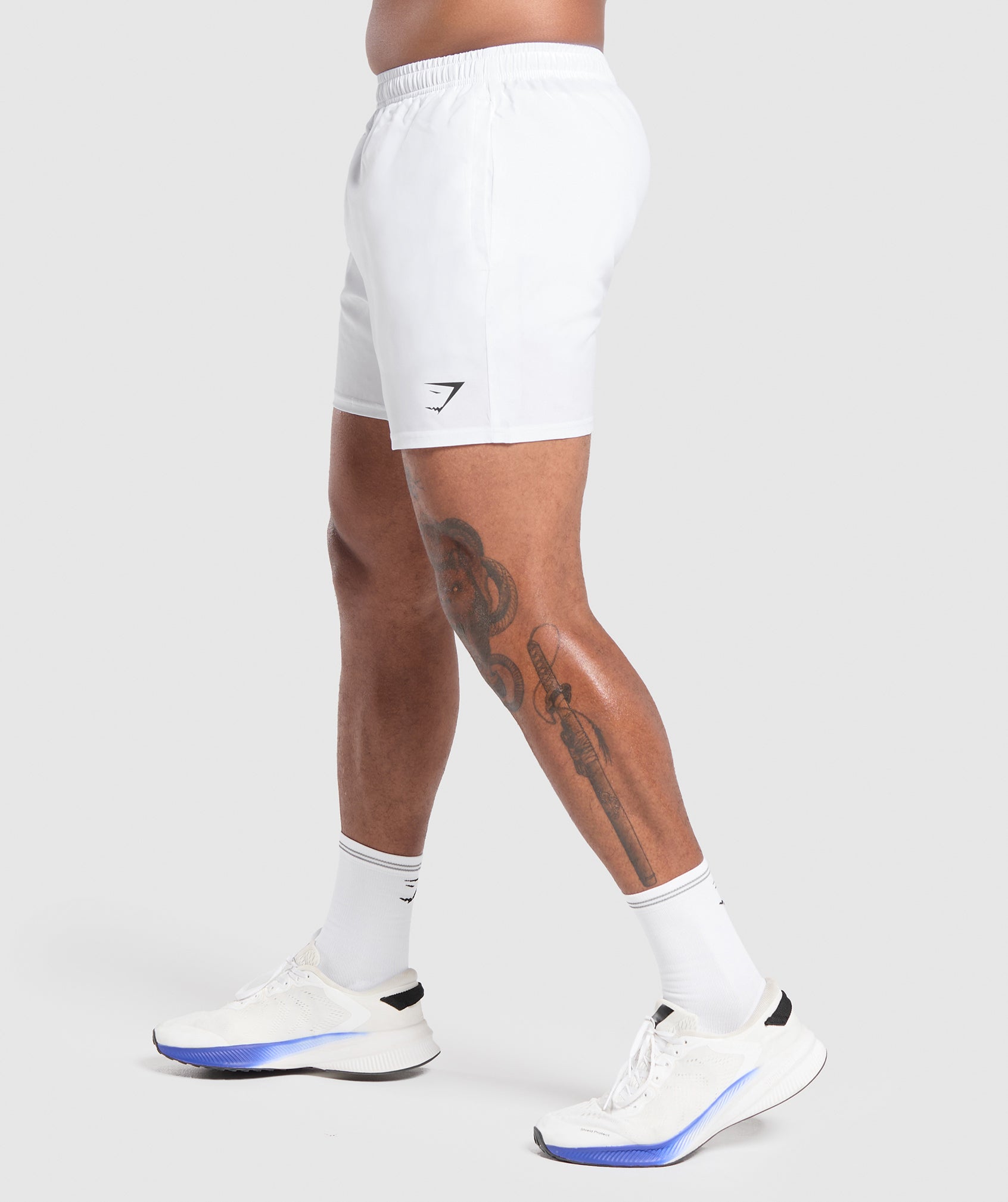 Gymshark Arrival 5" Shorts White