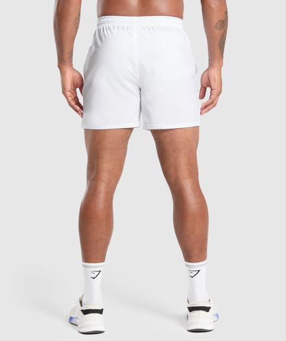 Gymshark Arrival 5" Shorts White
