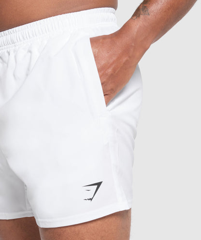 Gymshark Arrival 5" Shorts White