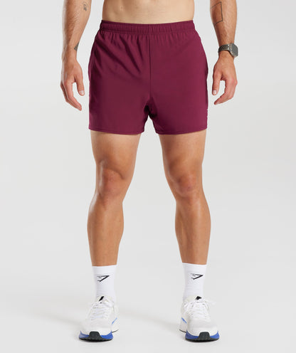 Gymshark Arrival 5" Shorts Plum Pink
