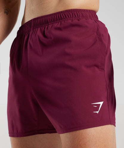 Gymshark Arrival 5" Shorts Plum Pink