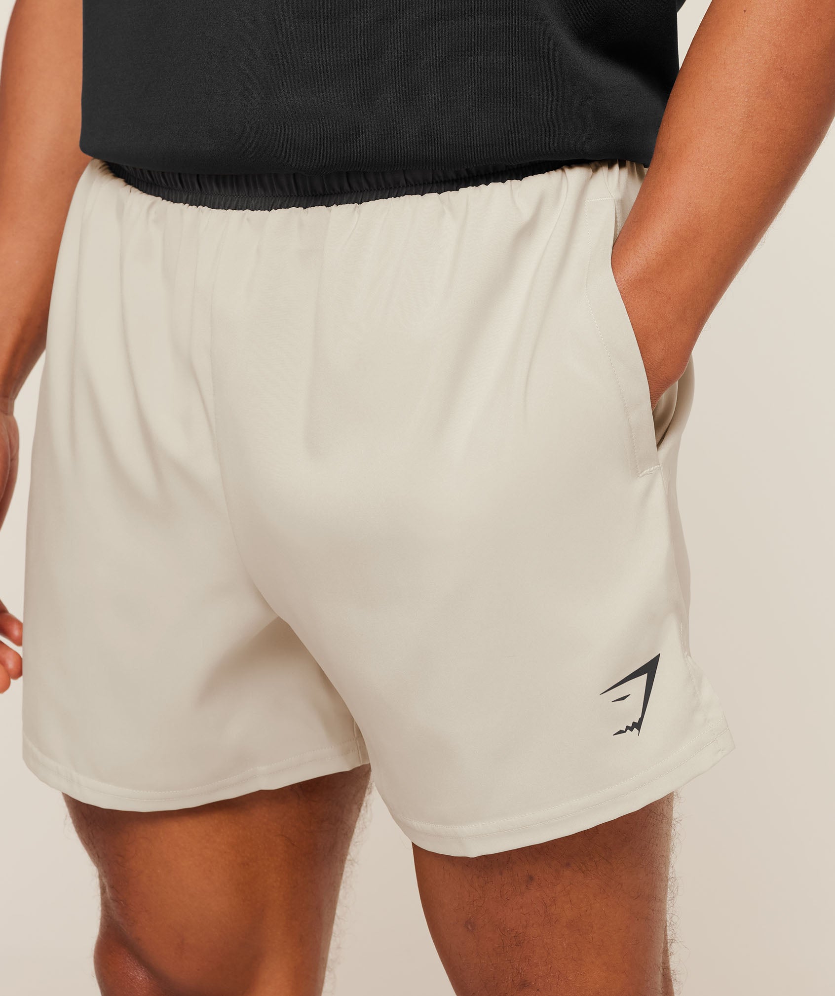 Gymshark Arrival Contrast Shorts Pebble Grey