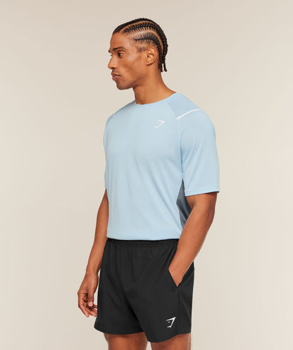 Gymshark Arrival Contrast T-Shirt Chilled Blue