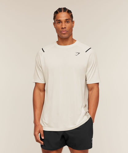 Gymshark Arrival Contrast T-Shirt Tinted White