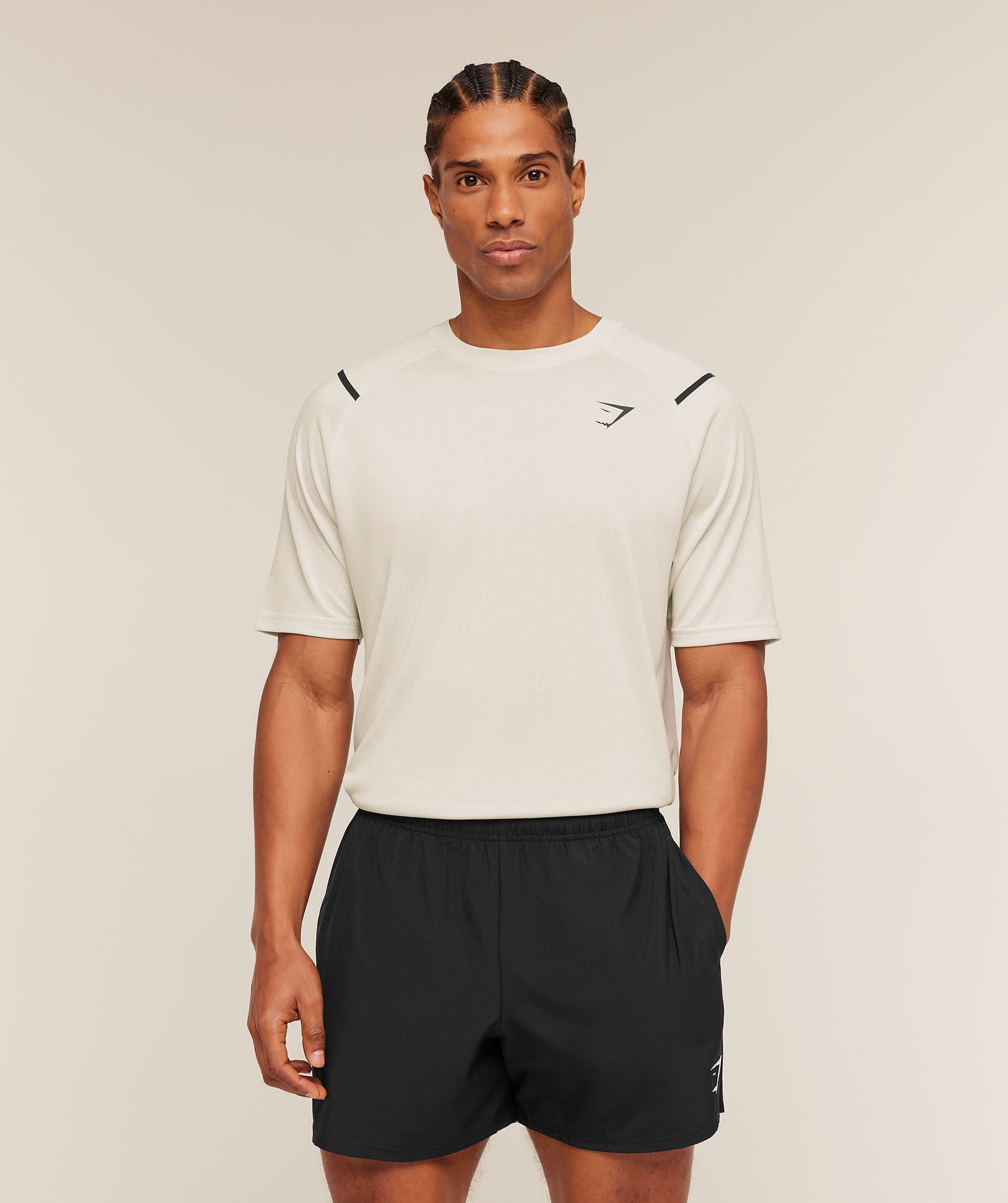 Gymshark Arrival Contrast T-Shirt Tinted White