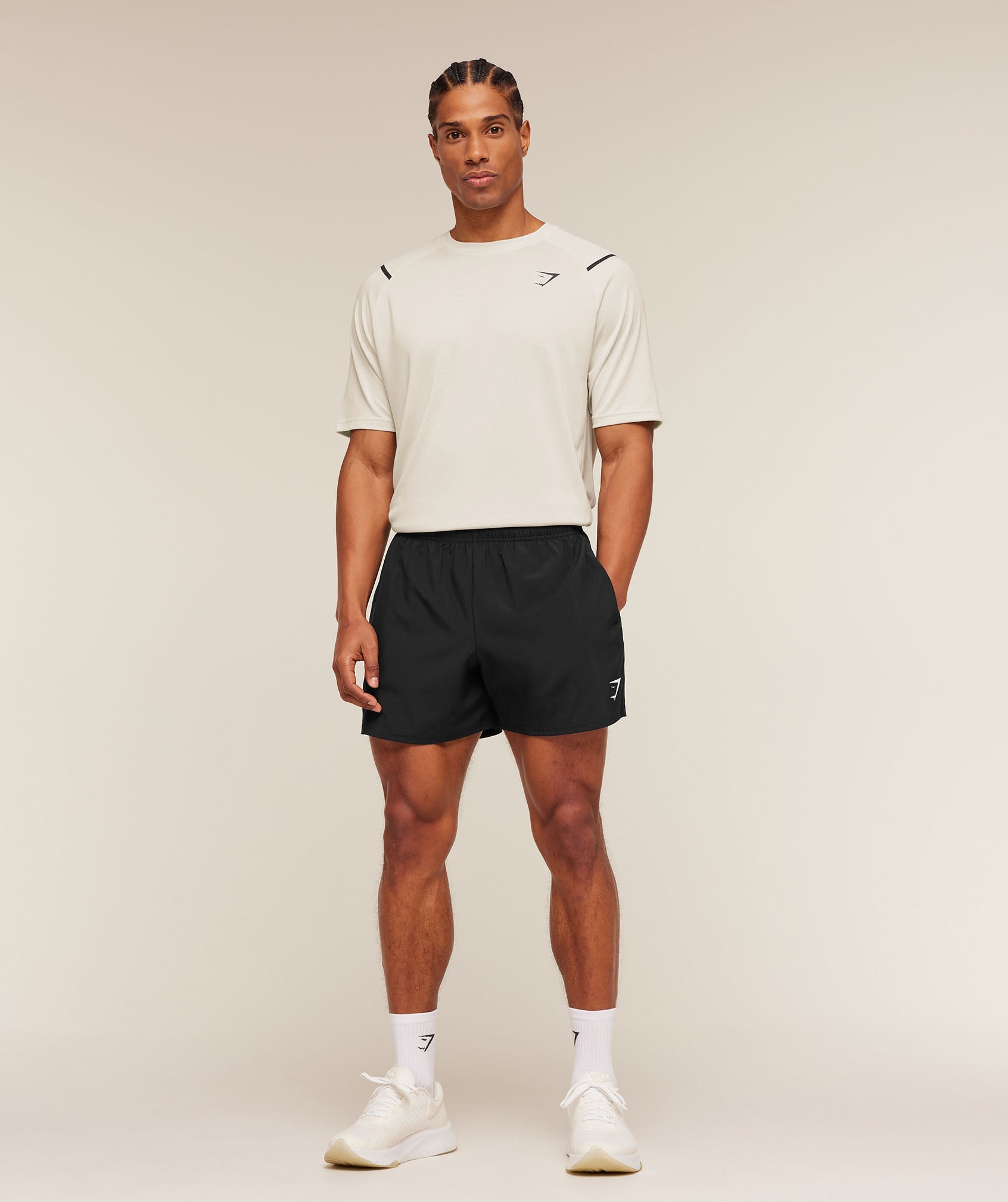 Gymshark Arrival Contrast T-Shirt Tinted White