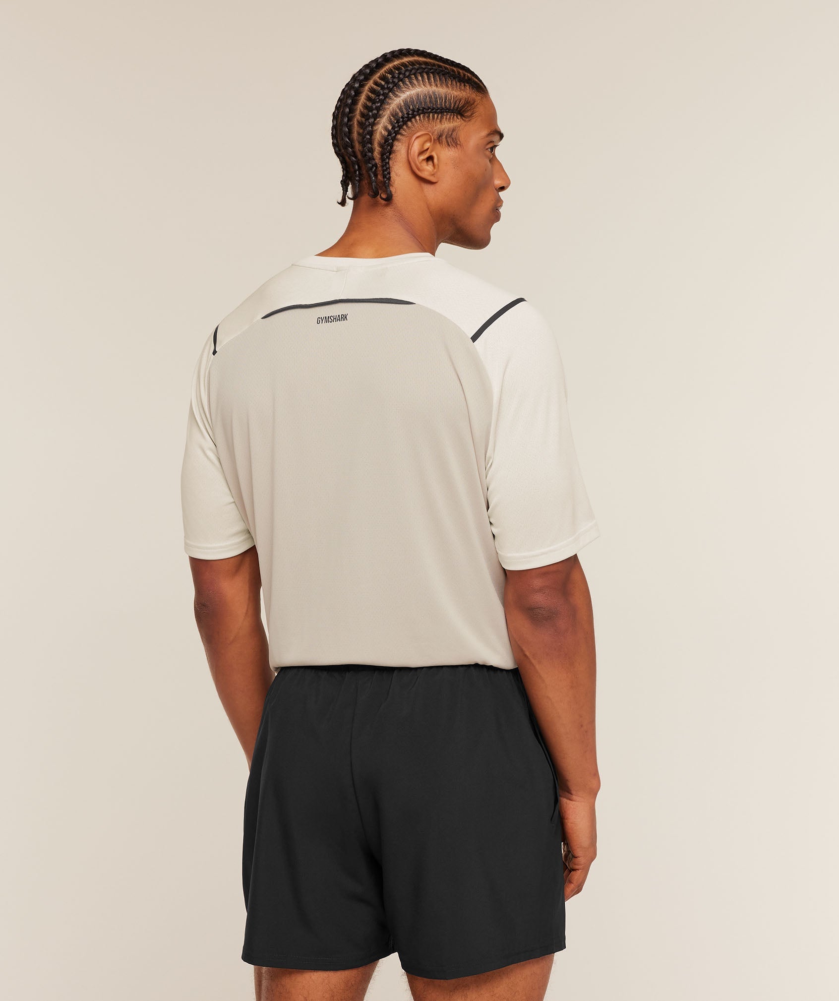 Gymshark Arrival Contrast T-Shirt Tinted White
